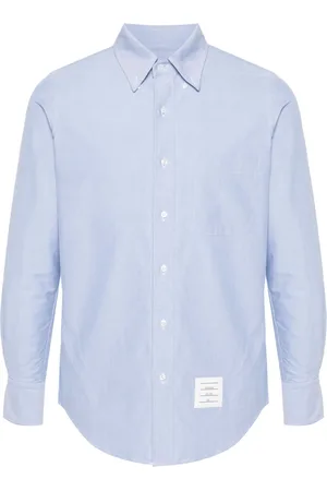 Thom Browne Chemise en coton à bande tricolore