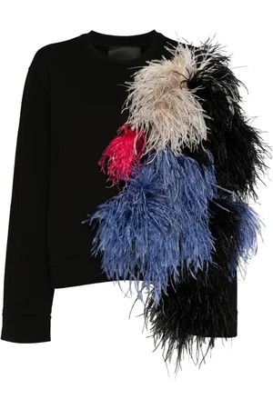 LOULOU Sweat à détails de plumes