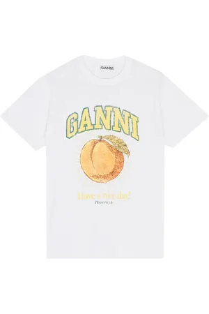 Ganni T-shirt à logo imprimé