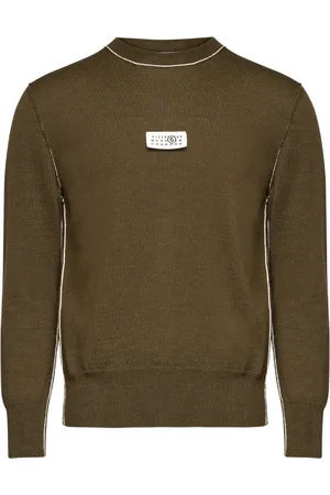 Maison Margiela Pull en maille fine à bords contrastants