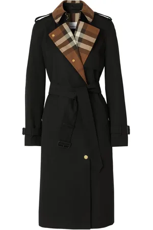 Burberry Trench en gabardine à carreaux