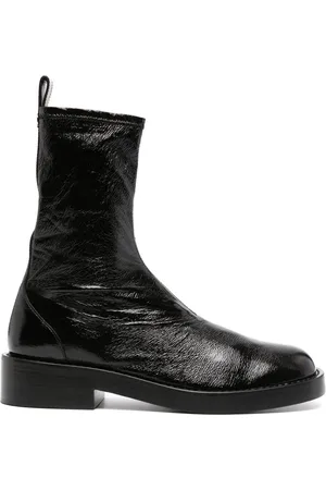 Courrèges Bottines à effet craquelé