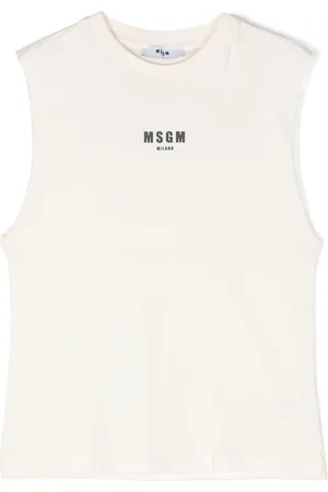 Msgm Débardeur à logo en caoutchouc