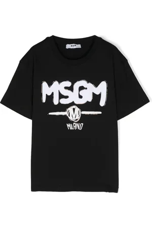 Msgm T-shirt en coton à logo floqué