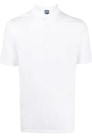FEDELI Polo en coton à manches courtes