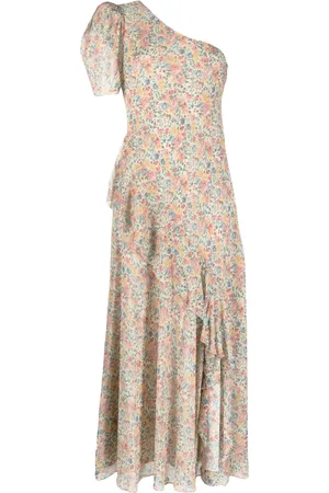 Ralph Lauren Robe longue fleurie à une épaule
