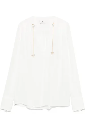 Elisabetta Franchi Blouse à breloques logo