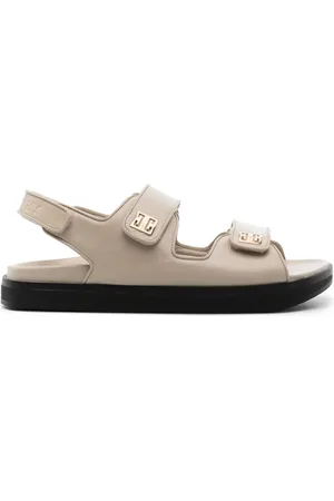 Givenchy Sandales en cuir à plaque 4G