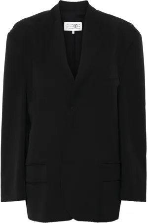 Maison Margiela Blazer boutonné à bords francs