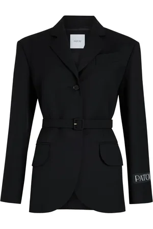 Patou Blazer ceinturé à patch logo