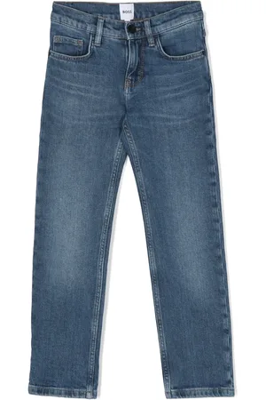 HUGO BOSS Jean droit à logo embossé