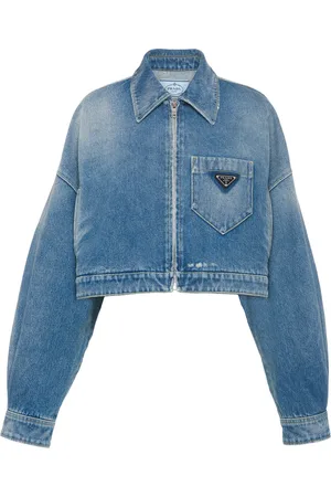 Prada Veste crop en jean
