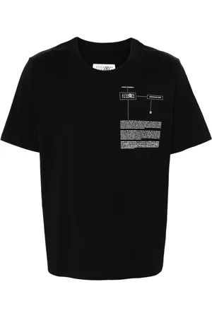 Maison Margiela T-shirt en coton à motif signature