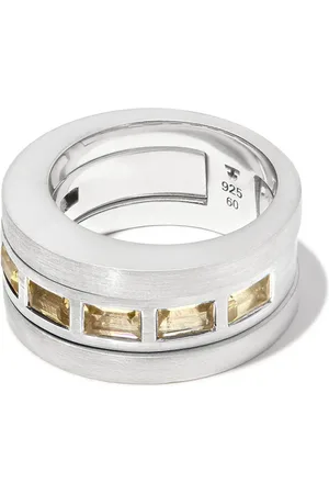 TOM WOOD Bague Double Arch à quartz