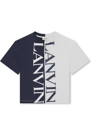 Lanvin T-shirt bicolore à logo imprimé