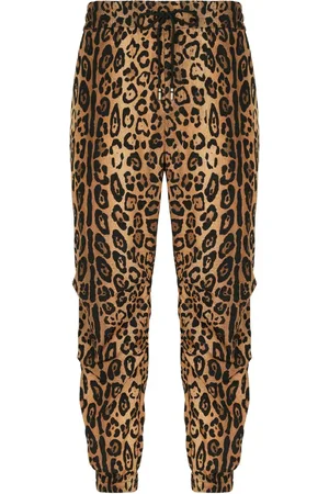 Dolce & Gabbana Pantalon de jogging à imprimé léopard