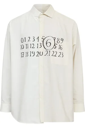 Maison Margiela Chemise en coton à design asymétrique