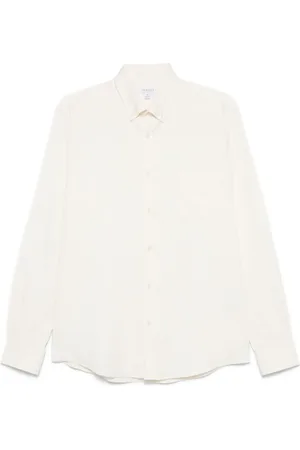 Sunspel Chemise en flanelle à boutonnière