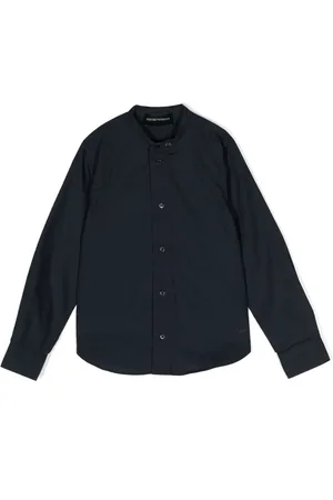Emporio Armani Chemise en coton à logo brodé