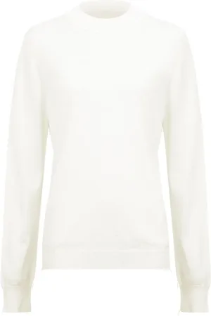 Maison Margiela Pull en laine à bords nervurés