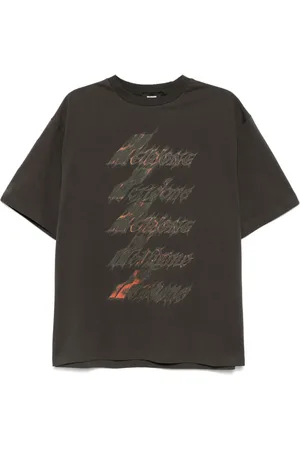 We11 Done T-shirt à logo imprimé