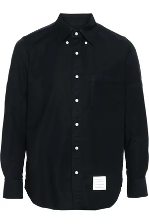 Thom Browne Chemise en coton à patch logo