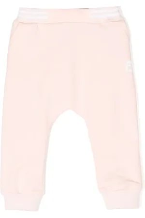 Fendi Pantalon de jogging en coton à logo imprimé