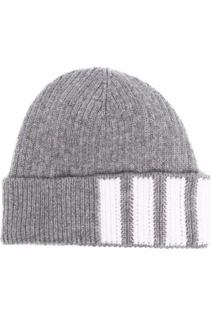 Thom Browne Bonnet en cachemire à détail 4 bandes signature