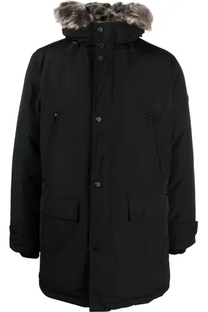 Michael Kors Parka à bordures en fourrure artificielle