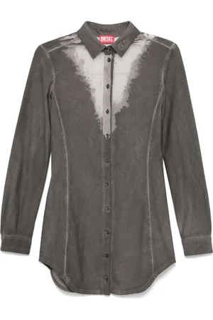 Diesel Robe-chemise à coupe courte