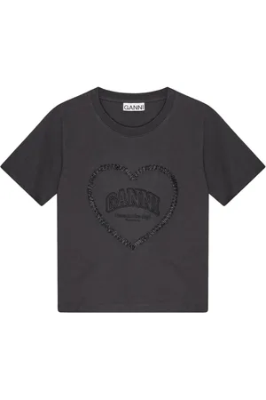 Ganni T-shirt à motif cœur
