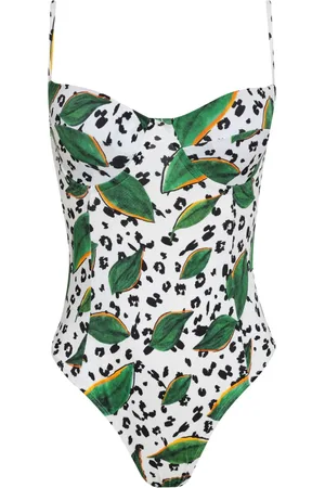 Brigitte Maillot de bain à imprimé végétal