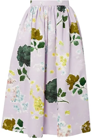 Erdem Jupe mi-longue à fleurs