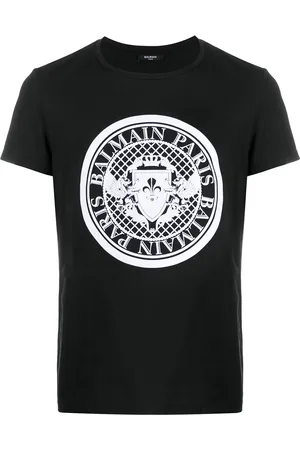 Balmain T-shirt à logo imprimé