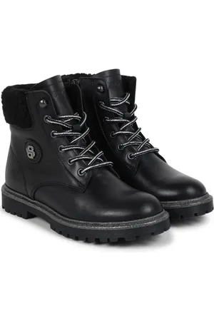 HUGO BOSS Bottines en cuir à lacets