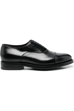 santoni Derbies en cuir à bout en amande