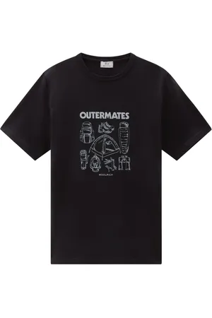 Woolrich T-shirt en coton biologique à logo imprimé