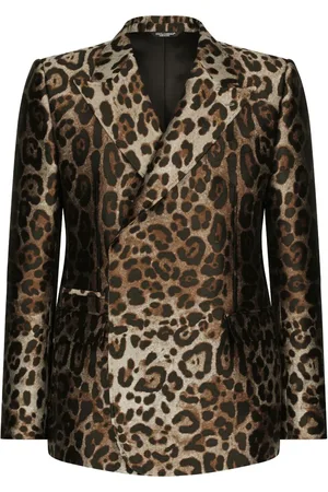 Dolce & Gabbana Costume croisé à imprimé léopard