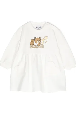 Moschino Robe évasée à imprimé ourson