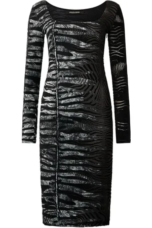 Roberto Cavalli Robe courte à imprimé zébré