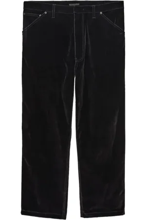Prada Pantalon à fini velours