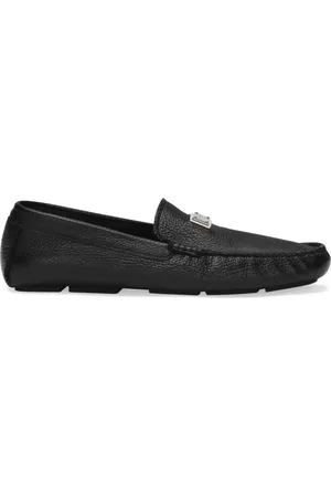 Dolce & Gabbana Mocassins en cuir à plaque logo