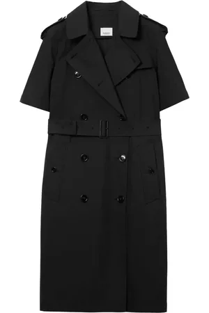 Burberry Robe ceinturée à manches courtes