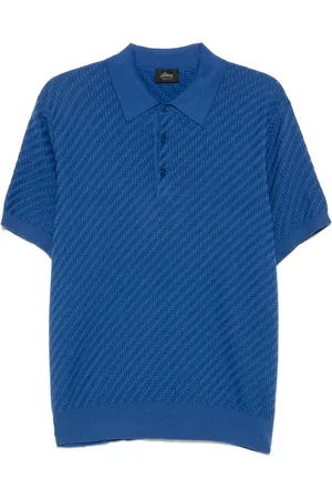 BRIONI Polo à motif de chevrons