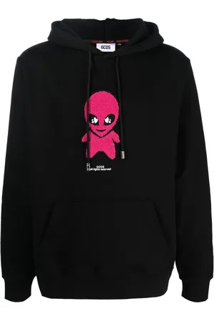 GCDS Hoodie en coton à patch alien