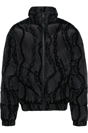 VERSACE Doudoune à imprimé floqué