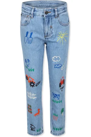 Stella McCartney Jean à imprimé graphique