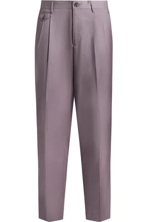 Etro Pantalon en laine à coupe fuselée