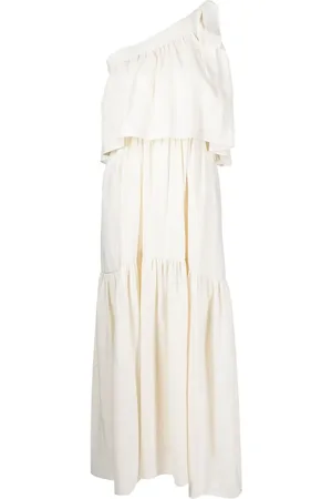 GOEN.J Robe froncée à design asymétrique à une épaule