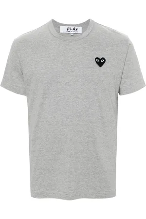 Comme des Garçons T-shirt en coton à patch cœur